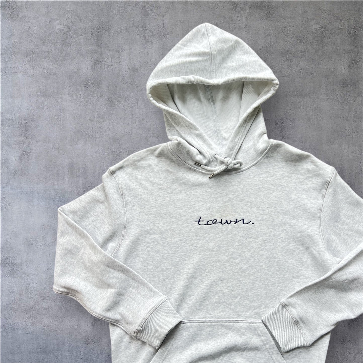 town. Grey Hoodie