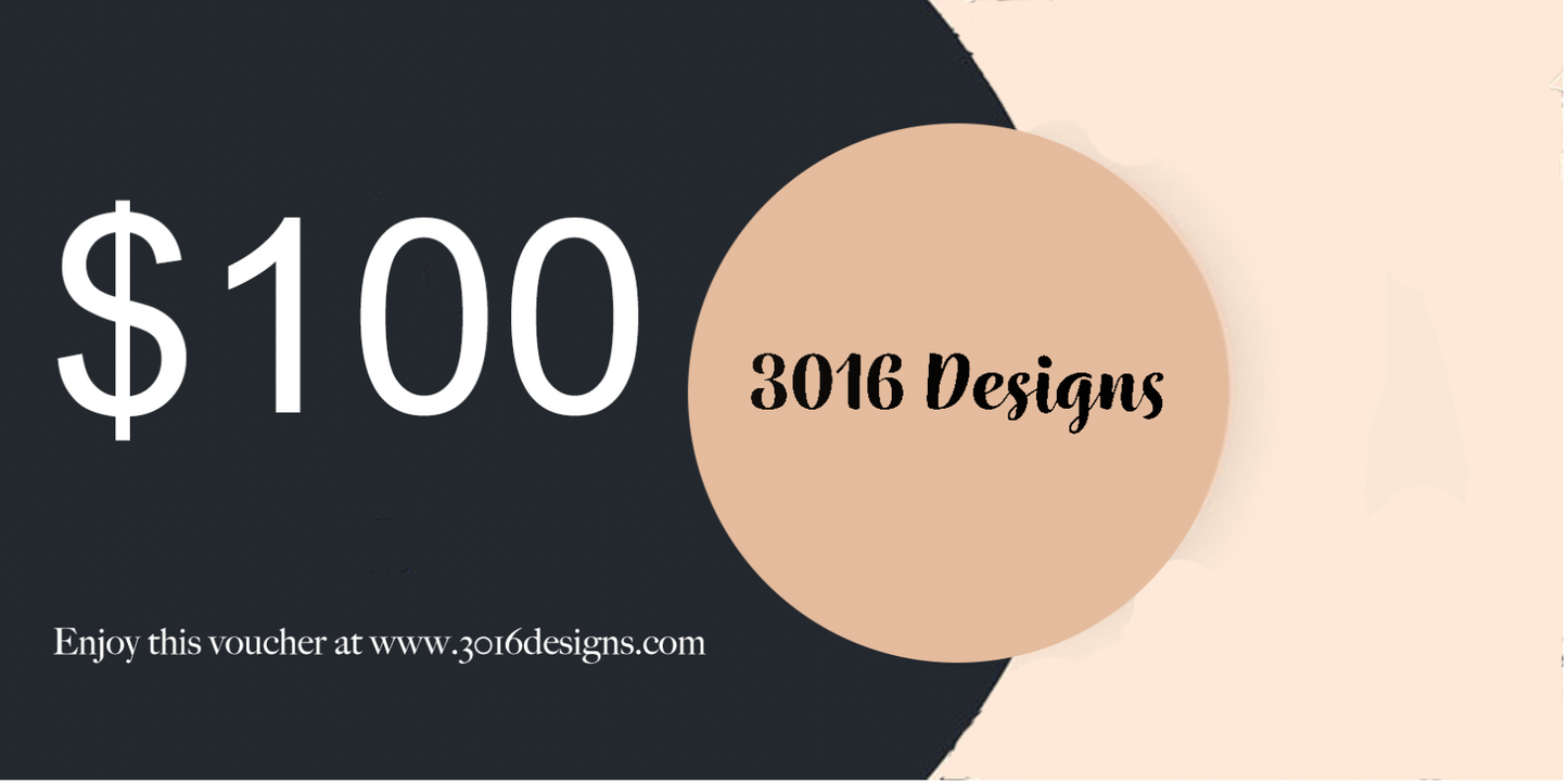 3016 Designs Gift Card