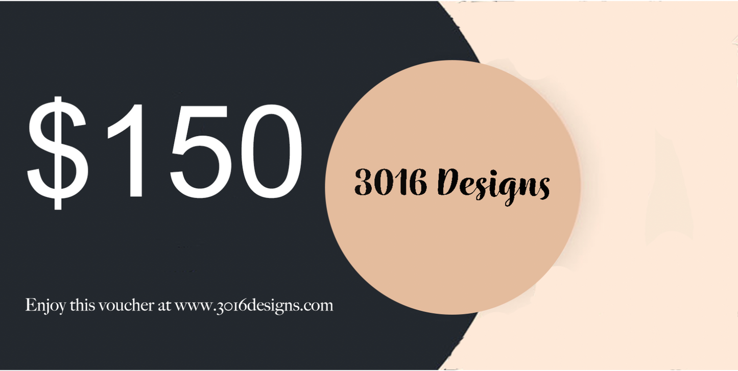 3016 Designs Gift Card