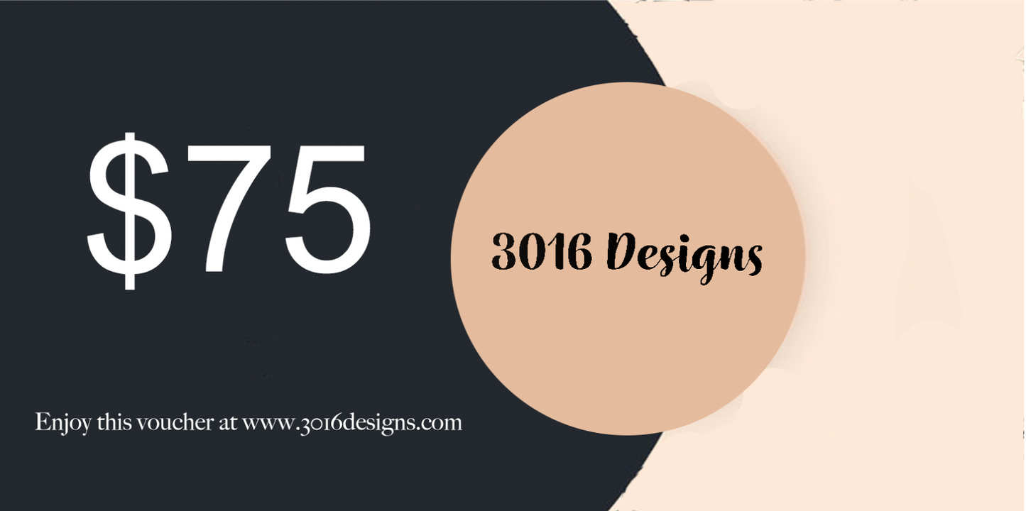 3016 Designs Gift Card