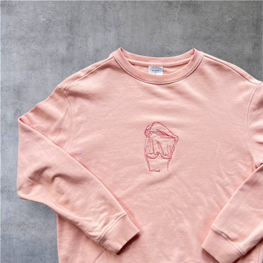 Provocative Pink Crewneck Jumper