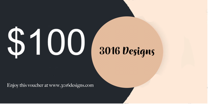 3016 Designs Gift Card