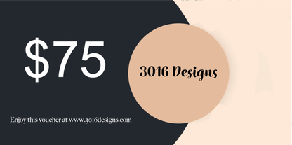 3016 Designs Gift Card